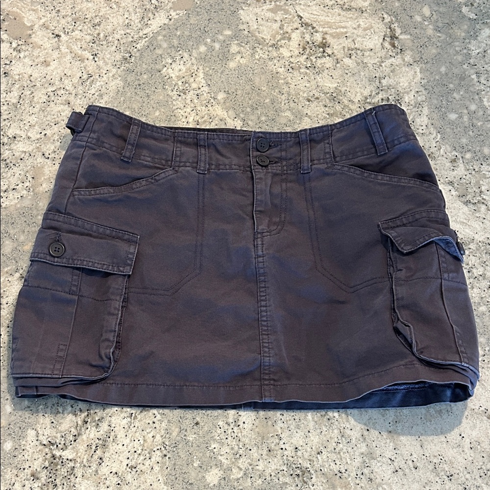 Brandy Melville Blue Mini Cargo Skirt